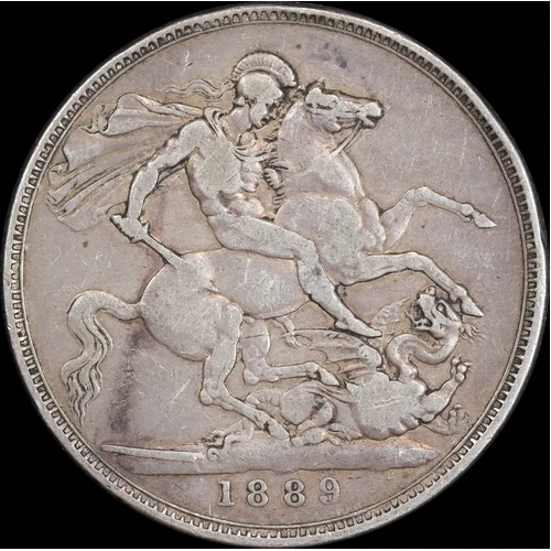 1889 Silver Crown Victoria S#3921 Very Fine