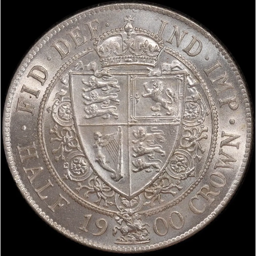 1900 Silver Halfcrown Victoria S#3938 Choice Uncirculated