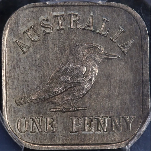 1921 Pattern Kookaburra Penny Type 11e PCGS SP65