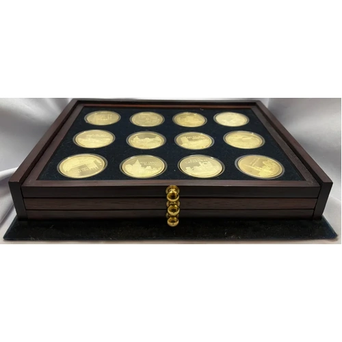 Birmingham Mint 1974 - 1977 Silver 36 Medal Collection The Beauty of Britain's Churches 43.3581ozt