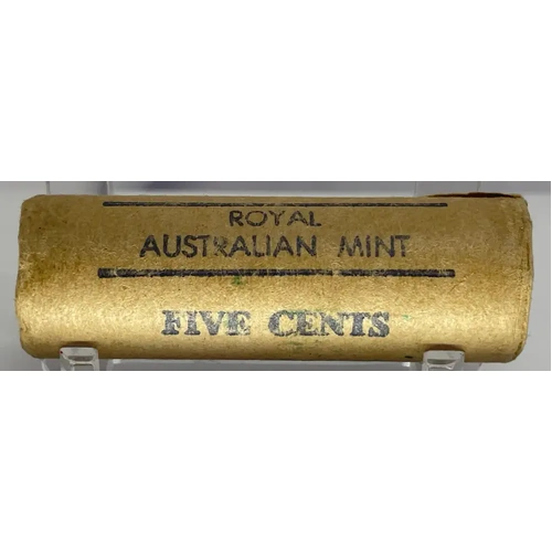 1981 5 Cent Coin Mint Roll Heads/Heads