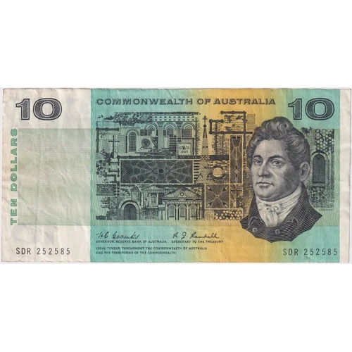 1967 $10 Note Coombs/Randall SDR 1st Prefix R302F Fine