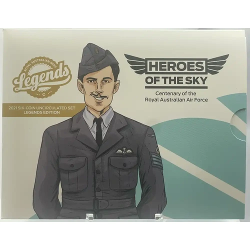 2021 Uncirculated Mint Coin Set Heroes of the Sky - Legends Edition