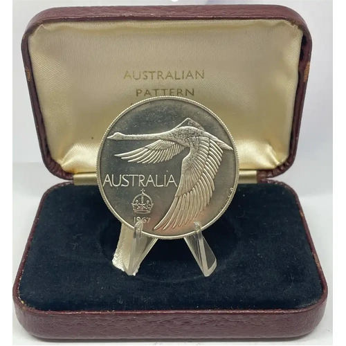 1967 Unofficial Pattern Swan Dollar Uncirculated with Box