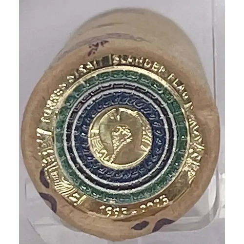 2025 Coloured 2 Dollar Coin RAM Roll 30 Years Torres Strait Islander Flag Heads/Tails