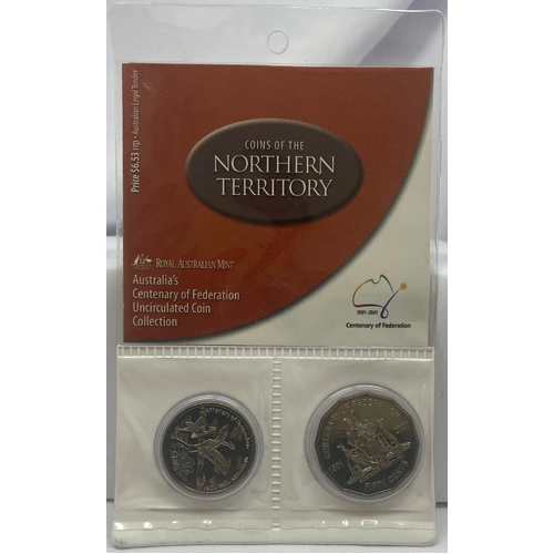 2001 Federation Two Coin Uncirculated Set Northern Territory