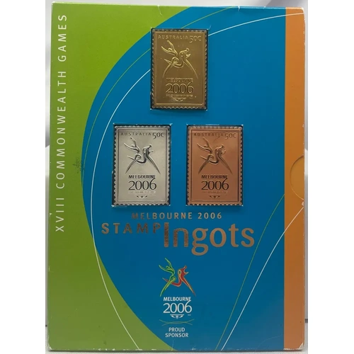 2006 Melbourne Commonwealth Games Stamp Ingots Collection