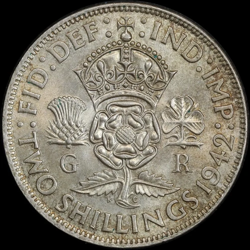 1942 Silver Florin George VI S# 4081 Uncirculated