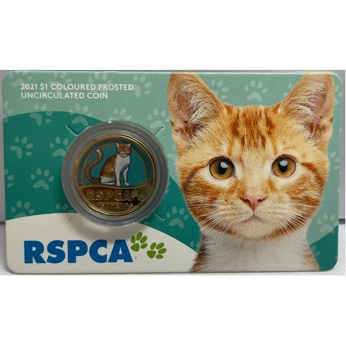 2021 1 Dollar Uncirculated Coin RSPCA Cat