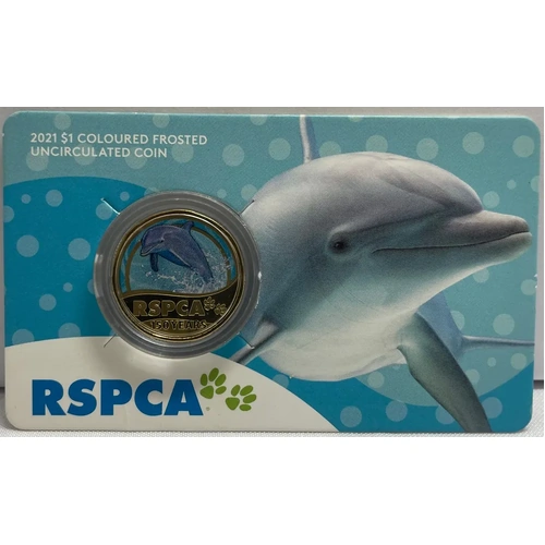 2021 1 Dollar Uncirculated Coin RSPCA Dolphin