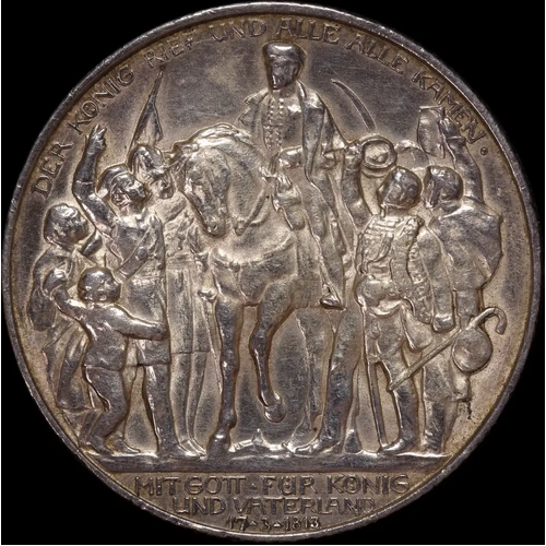German States (Prussia) 1913 Silver 2 Marks KM# 532 good EF