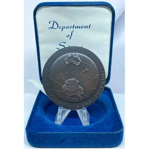1974 Bronze ANARE Australian Antarctic Medallion - Named
