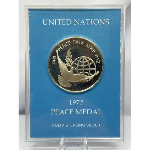 1972 Silver Medal United Nations Peace