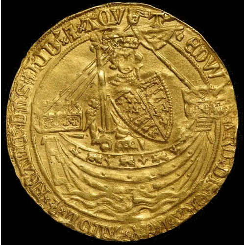 1369-1377 Gold Noble Edward III S#1521 Extremely Fine