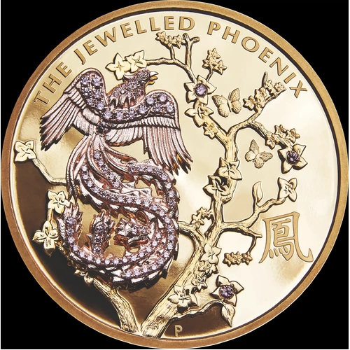 2018 Gold 10oz Proof Jewelled Phoenix Masterpiece Coin