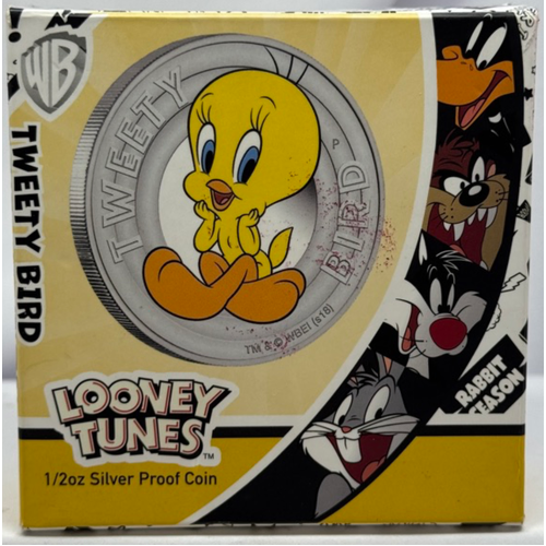 2018 Silver 1/2 Ounce Proof Coin Looney Tunes - Tweety Bird