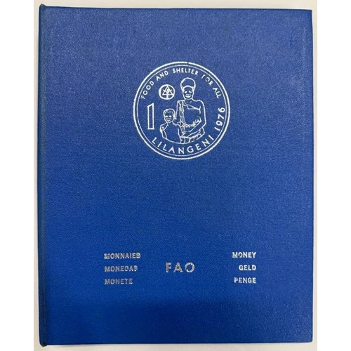 1975 - 1976 FAO Coin Album #5 Blue (34 Coins) Uncirculated