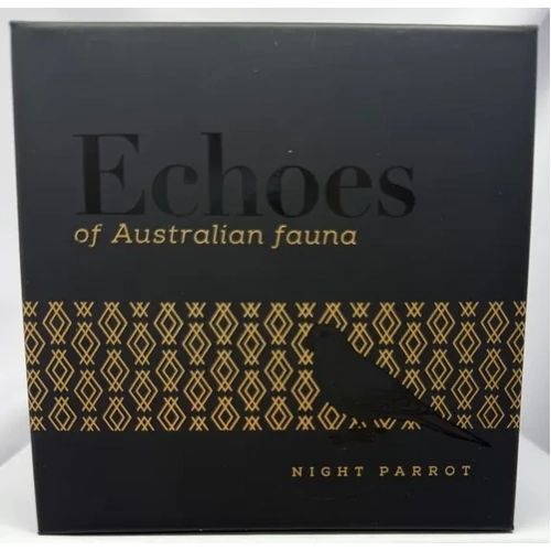 2019 5 Dollar Plated Silver Proof Coin - Night Parrot