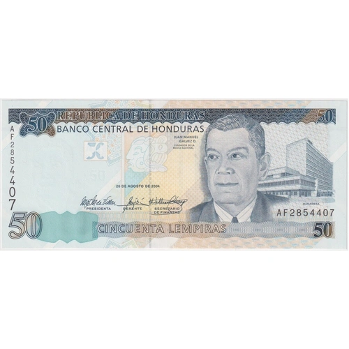 Honduras 2004 50 Lempiras P#94a Uncirculated