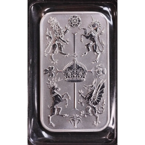 The Royal Mint Silver 1 Ounce Minted Bullion Bar The Royal Celebration