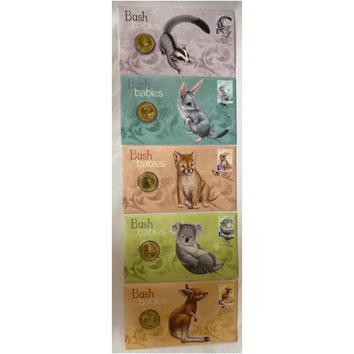 2011 1 Dollar PNC's Set of 5 Bush Babies 