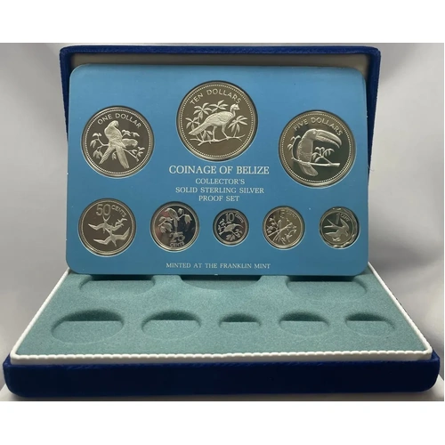 Belize 1975 Sterling Silver Proof Coin Set