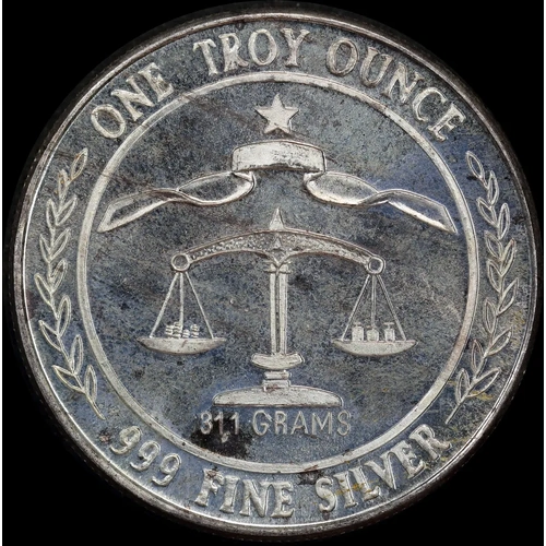 United States 1984 Silver 1 Ounce Round Parliament Shield