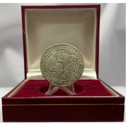 WA Maritime Museum Silver Medallion 1542 Brandenburg-Franconia Thaler ex Batavia