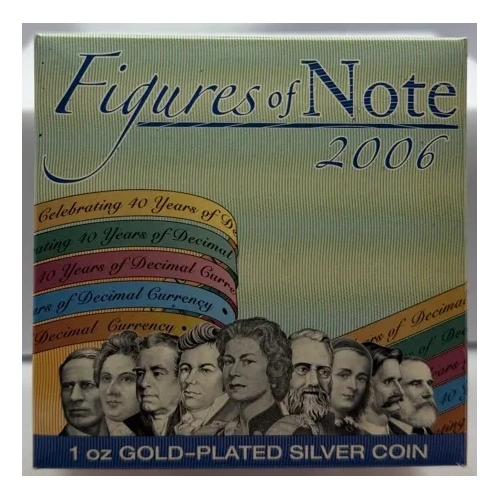 2006 Silver 1 Ounce Proof Coin Figures of Note 5 Dollar