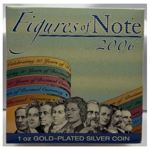 2006 Silver 1 Ounce Proof Coin Figures of Note 10 Dollar