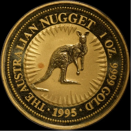 1995 Gold 1 Ounce Uncirculated Coin Kangaroo Nugget