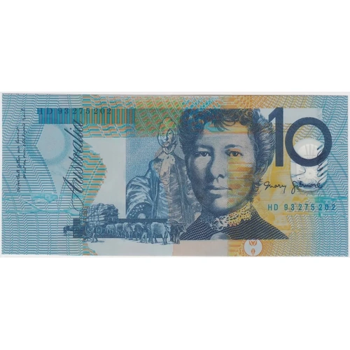 1993 $10 Error Note - Upside Down & Registration Shift Fraser/Evans R316 Uncirculated