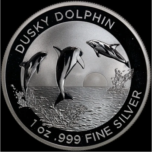 2022 Silver 1oz Uncirculated Coin Dusky Dolphin