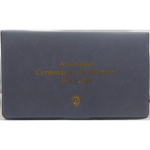 2001 Centenary of Federation Silver Medallic First Day Cover