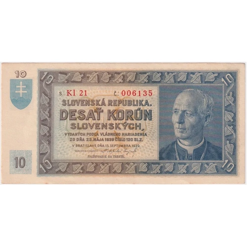 Slovakia 1939 10 Korun P# 4a Uncirculated K1 21 006135