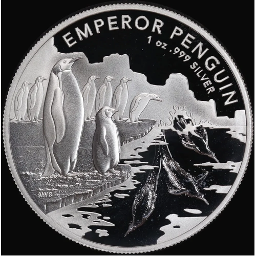 2023 Silver 1 Ounce Uncirculated Coin Emperor Penguin