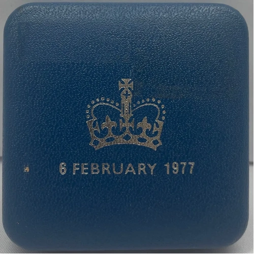 St. Helena 1977 Silver 25 Pence Proof Coin Jubilee Commemorative 