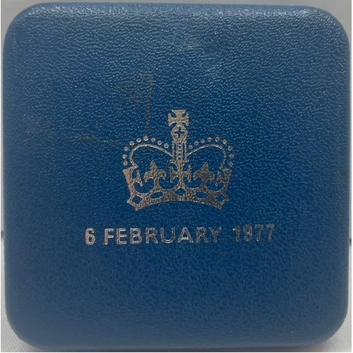 Tristan da Cunha 1977 Silver 25 Pence Proof Coin Jubilee Commemorative