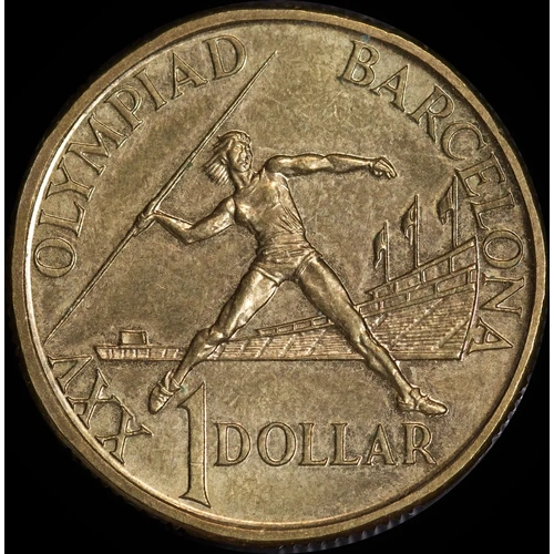 1992 1 Dollar Uncirculated Coin Barcelona Women in Sport