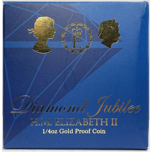 2012 Gold 1/4 ozt Proof Coin Diamond Jubilee