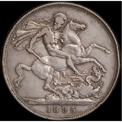 1895 Silver Crown Victoria S#3937 Good VF