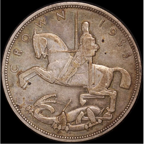 1935 Silver Crown George V S#3967 Average Circulated Condition