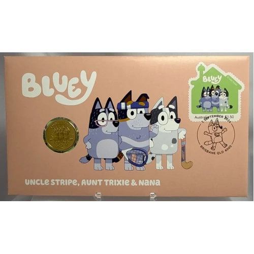 2024 1 Dollar PNC Bluey - Uncle Stripe, Aunt Trixie & Nana