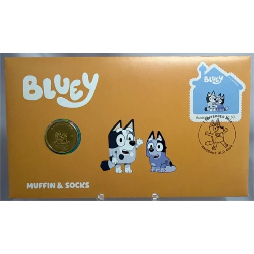 2024 1 Dollar PNC Bluey - Muffin & Socks