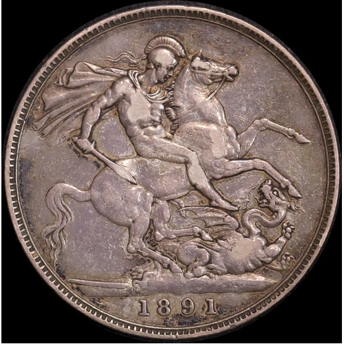 1891 Silver Crown Victoria S#3921 good VF