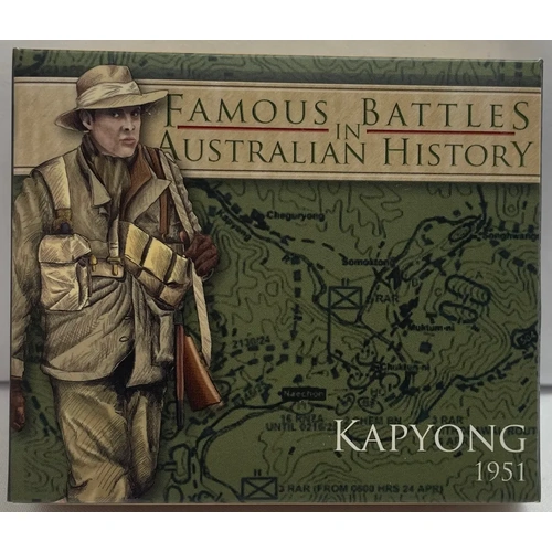 2012 Silver 1 Ounce Proof Coin Famous Australian Battles Kapyong
