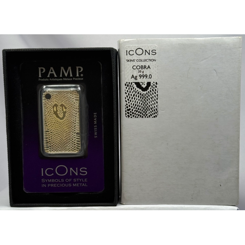 PAMP Suisse Silver 20g Icons Skins Collection Cobra