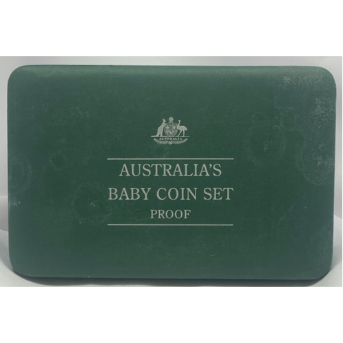 Australia 2000 Baby Proof Coin Set Millennium Flag Damaged Packaging