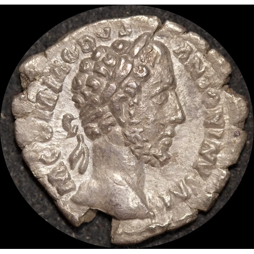 Ancient Rome (Imperial) 180 AD Commodus Silver Denarius Providentia RIC 3 good VF