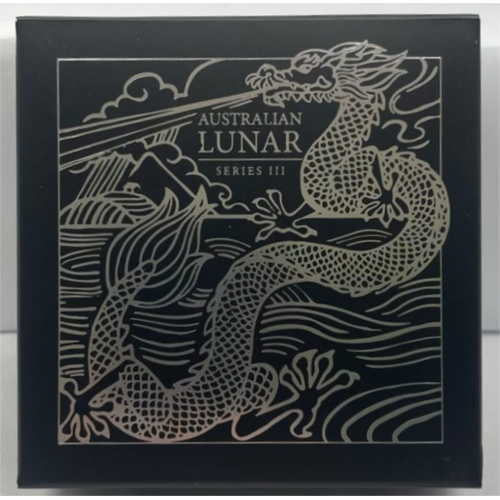 2024 Silver 1/2oz Coloured Proof Coin Lunar Dragon